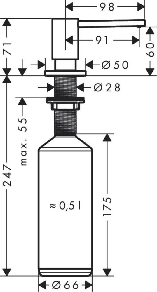 Dozatorius Hansgrohe A41 40438670