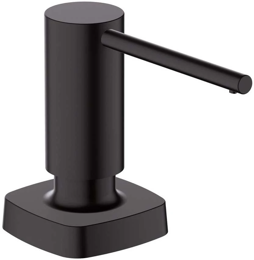 Hansgrohe A71 skysto muilo/ indų ploviklio dozatorius, matinis juodas