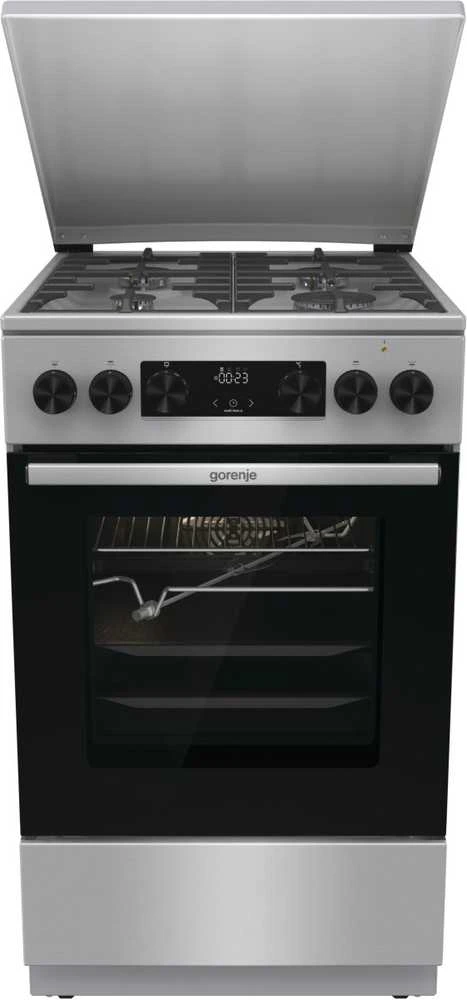 Gorenje GKS5C71XF Freestanding cooker with orkaitė Sidabrinis