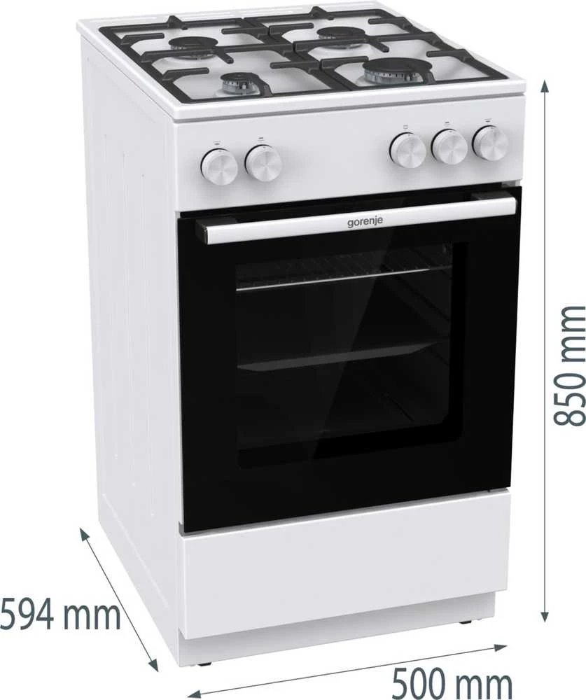 Dujinė viryklė Gorenje GG5A10WFFM, Balta