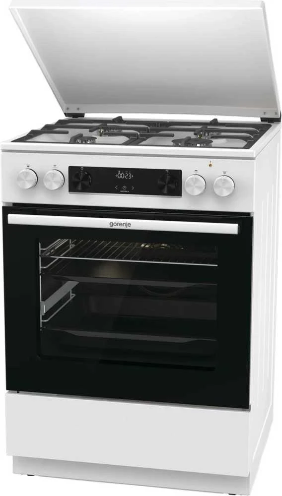 Dujinė viryklė su elektrine orkaite Gorenje GKS6C71WF (Pažeista pakuotė)