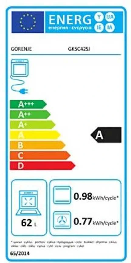 Dujinė viryklė su elektrine orkaite Gorenje GK5C42SJ