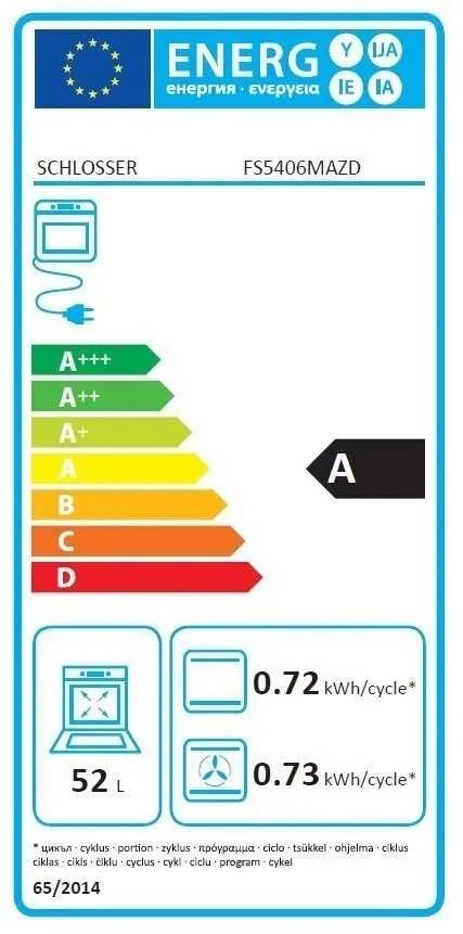 Dujinė viryklė su elektrine orkaite Schlosser FS5406MAZD