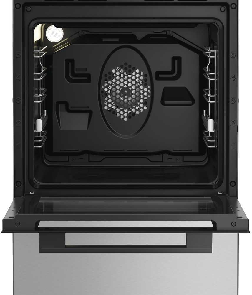 Viryklė Whirlpool Cooker | W5G8LMSWTX | Hob type Gas | Oven type Electric | Nerūdijantis plienas | Plotis 50 cm | Gylis 60 cm | 60 L