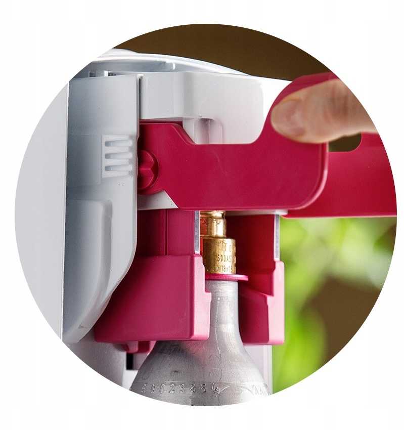 SodaStream Quick Connect CO2 angliarūgštės cilindras 60L, rožinis