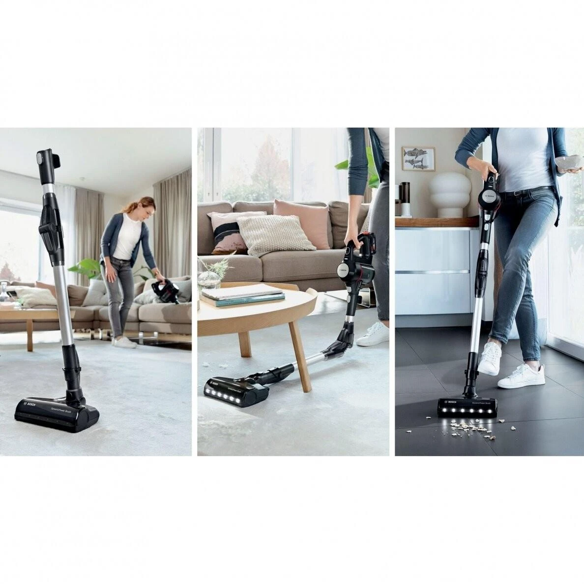 Bosch BCS711EXT Įkraunamasis dulkių siurblys Unlimited 7, Juodas