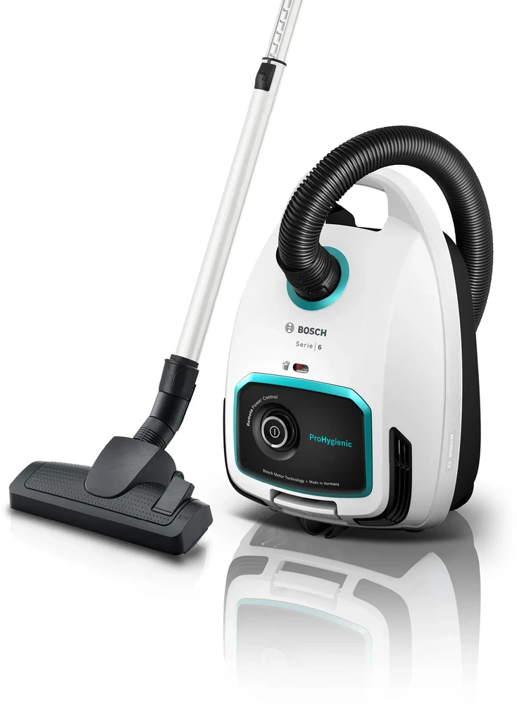 Dulkių siurblys Bosch BGL6HYG1 Serie | 6 su maišeliu ProHygienic, baltas