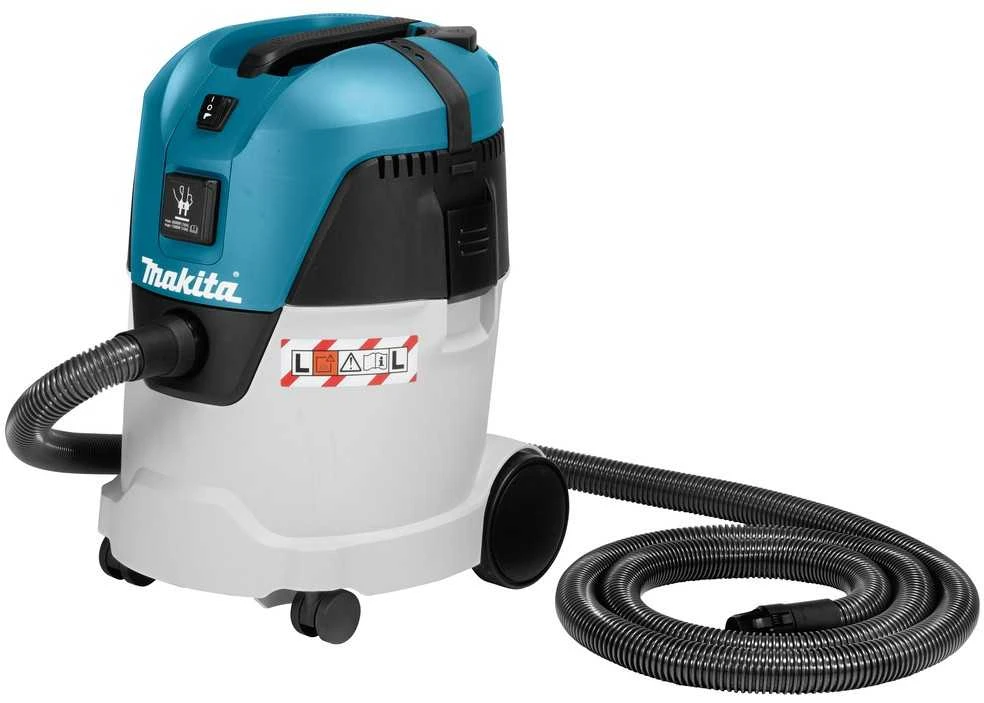 MAKITA Dulkių siurblys VC2512L 1000W 25L, su elektros lizdu, pusiau automatinis filtro valymas