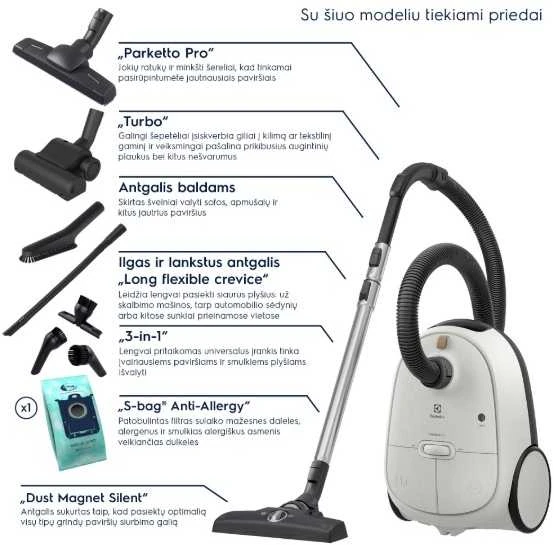Dulkių siurblys Electrolux EB61H6SW