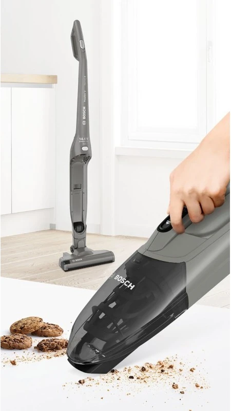 Bosch BBHF214G Serija 2, Įkraunamasis dulkių siurblys, Readyy'y 14.4V, Grafito