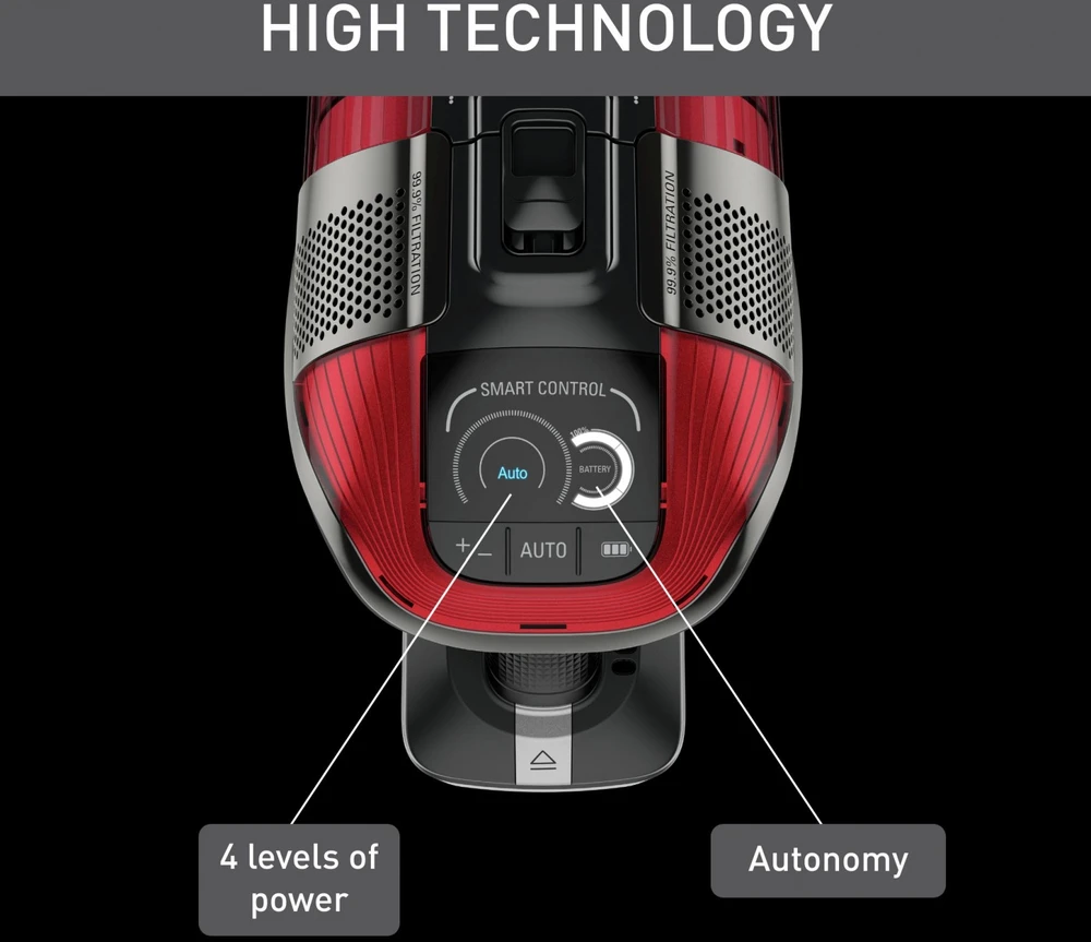Dulkių siurblys TEFAL | Vacuum Cleaner | TY98A9 X-force Flex Animal Care | Cordless operating | 150 W | 25.2 V | Operating time (max) 45 min | Raudona/Juodas | Garantija 24 mėn.
