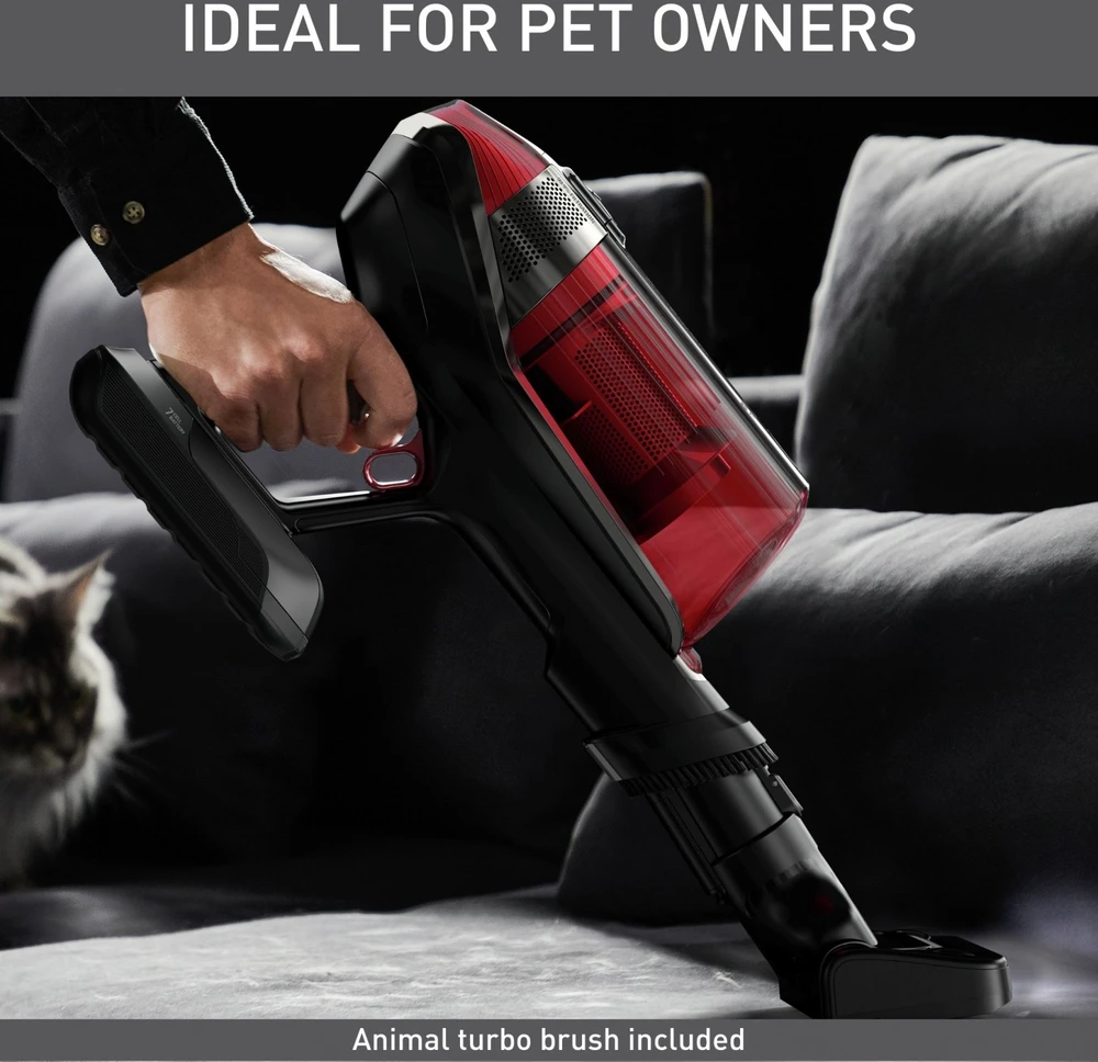 Dulkių siurblys TEFAL | Vacuum Cleaner | TY98A9 X-force Flex Animal Care | Cordless operating | 150 W | 25.2 V | Operating time (max) 45 min | Raudona/Juodas | Garantija 24 mėn.