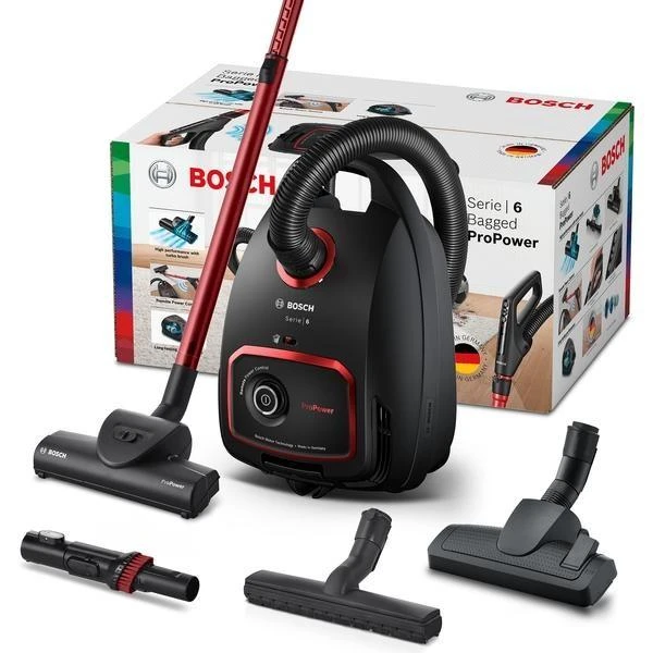 Dulkių siurblys Bosch BGL6POW1 Serie | 6 su maišeliu, ProPower, juodas