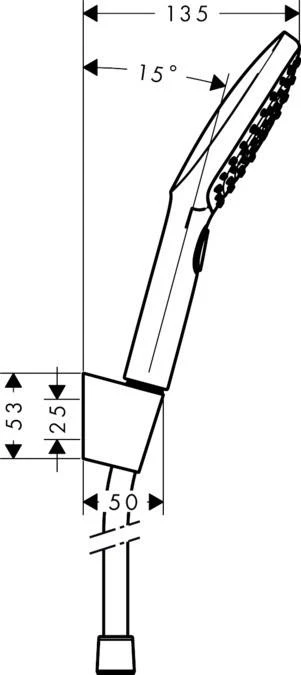 Dušo galva Hansgrohe Raindance Select E 26720400