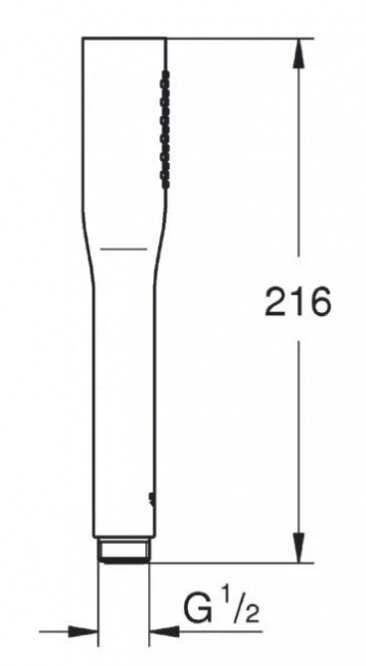 Grohe Euphoria Cosmo 1sr. dušo galvutė, 9,5L/min, chromas