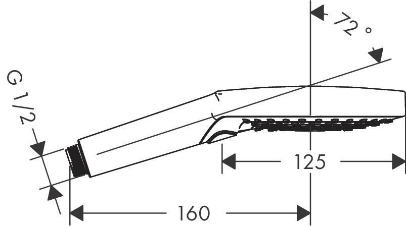 Dušo galvutė Hansgrohe Raindance Select S 120, 26530000