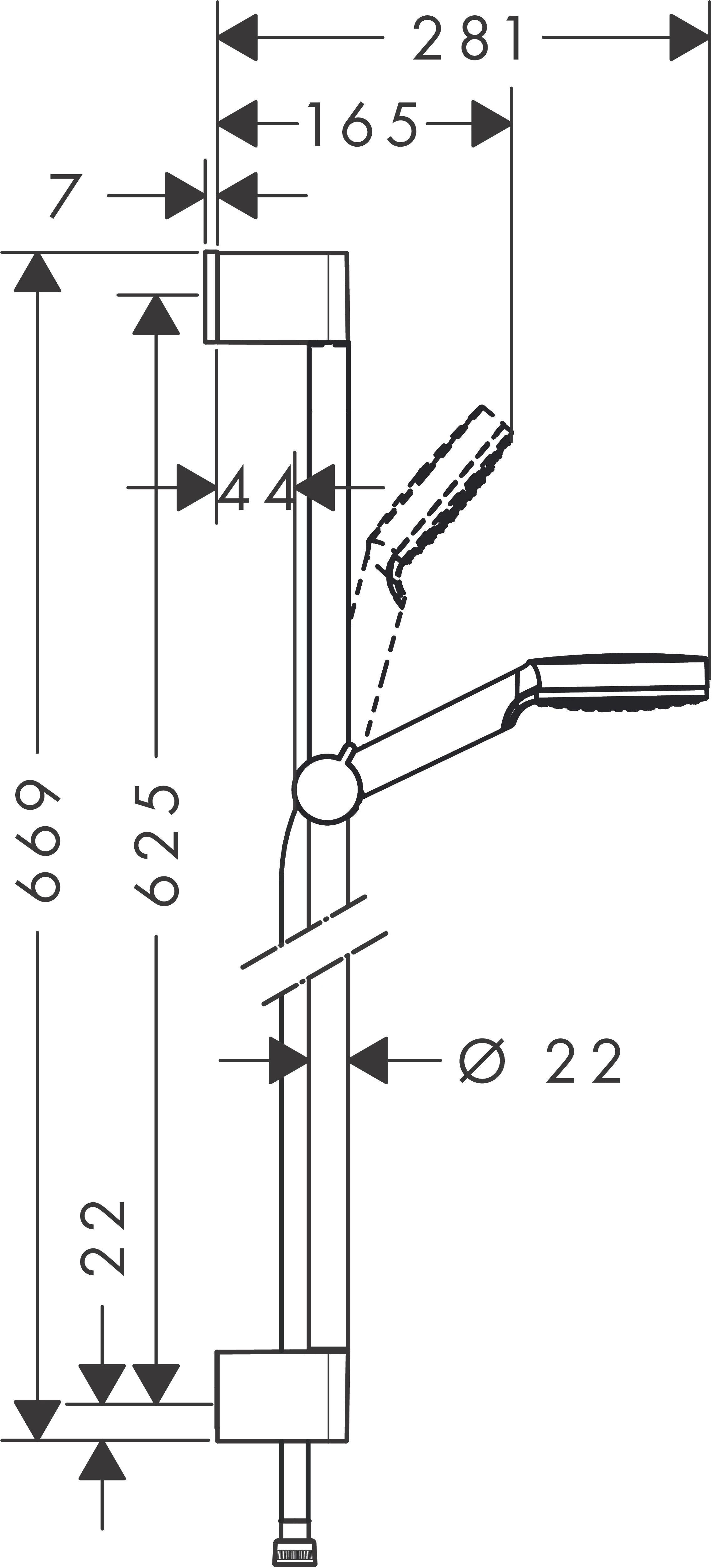 Dušo komplektas Hansgrohe Crometta 26533400