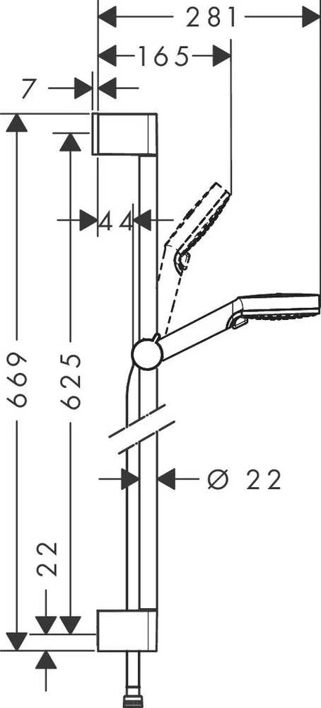 Dušo komplektas Hansgrohe Crometta 26555400