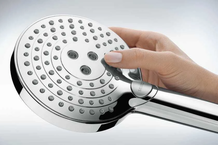Hansgrohe rokas dušas komplekts Raindance Select S 120 3jet P Unica`S Puro, 900 mm, ar ziepju trauku, hroms