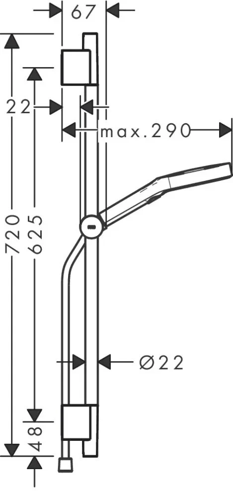 Dušo komplektas Hansgrohe Rainfinity 28745990, aukso