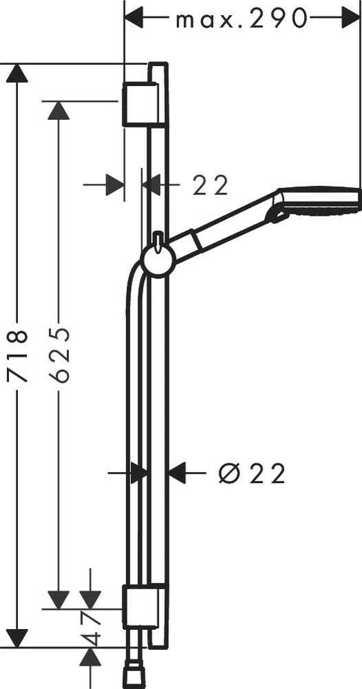 Hansgrohe Dušo komplektas Vernis Blend Vario EcoSmart 26423670