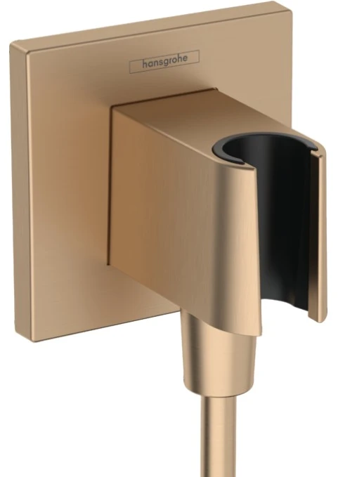 Hansgrohe dušas izvads ar dušas galvas turētāju Fixfit E, brushed bronze