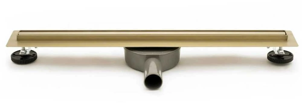 Dušo latakas REA Slim 360 Gold 80 cm, matinis auksas