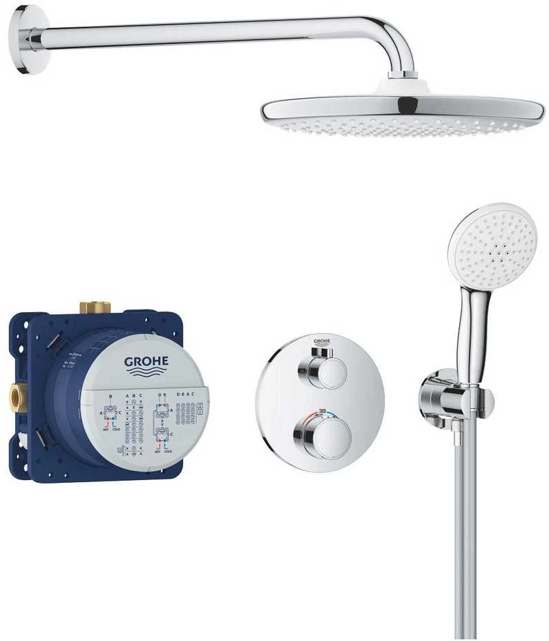 Grohe Grohtherm/Tempesta 250 potinkinis termostatinis komplektas, chromas