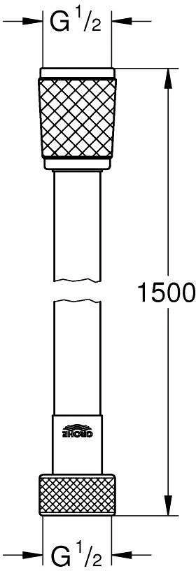 Dušo žarna GROHE QUICKFIX VITALIOFLEX TREND, 28741002, chromo