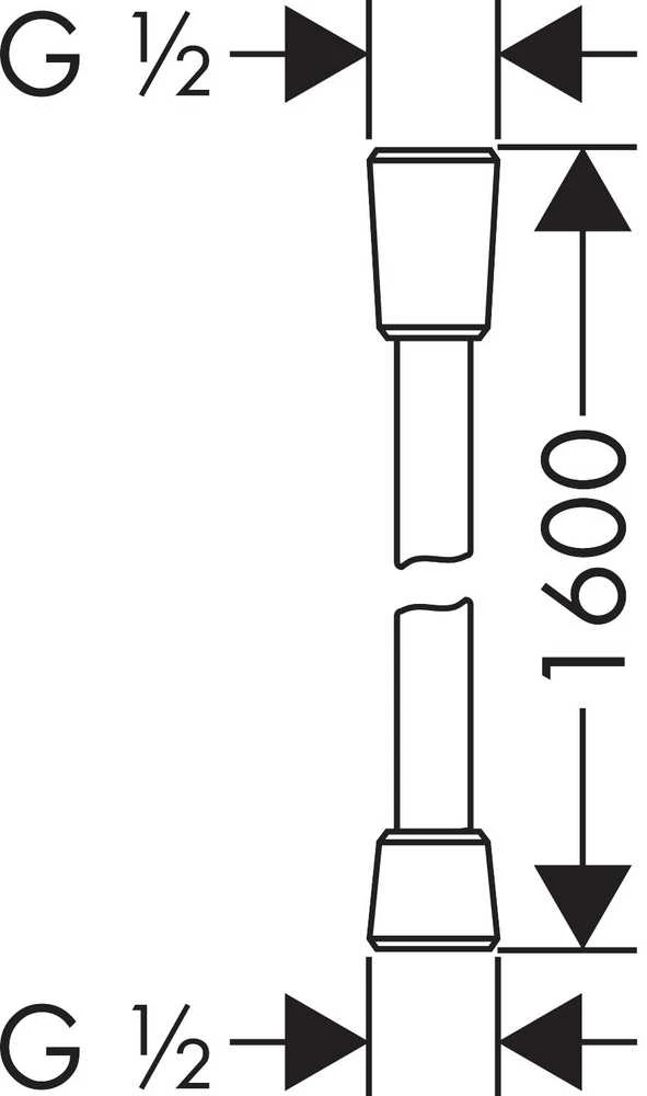 Dušo žarna Hansgrohe 28276140, 160 cm