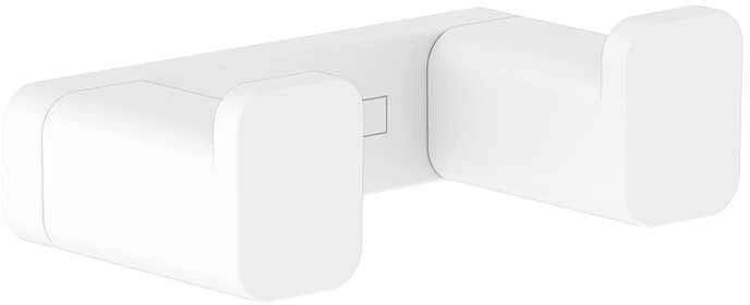Dvigubas rankšluosčių kabliukas Hansgrohe AddStoris 41755700, baltas matinis
