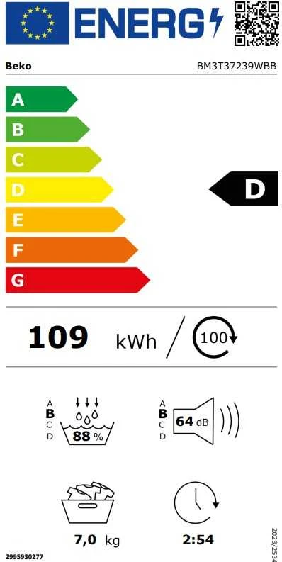 Džiovyklė Džiovintuvas BEKO BM3T37239WBB