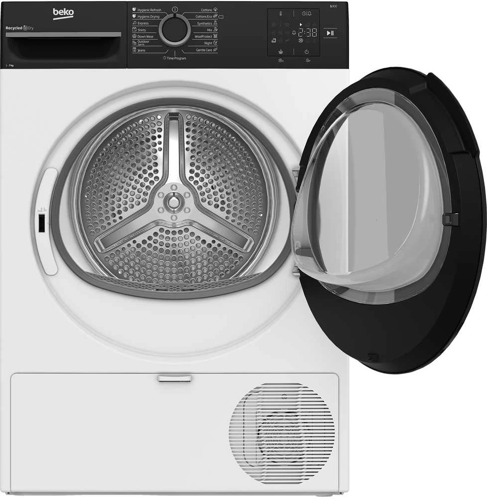 Džiovyklė BEKO Dryer Machine | BM3T37249WBB | Energy efficiency class C | Front loading | 7kg | Digital | Gylis 54.5 cm | Baltas