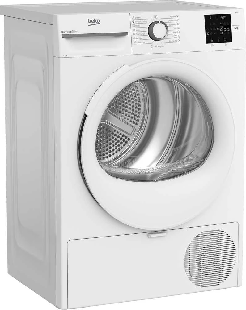 BEKO BM3T372E0W džiovyklė, 7kg, E energijos klasė, 54,5 cm pločio