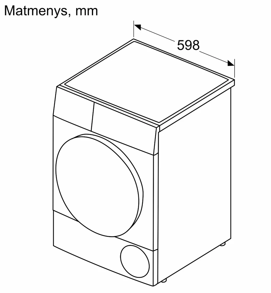 Bosch WQK2420LSN Serija 6, Džiovyklė su šilumos siurbliu, 9kg