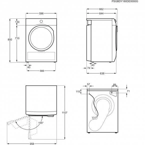 Džiovyklė Electrolux EW7D283VE