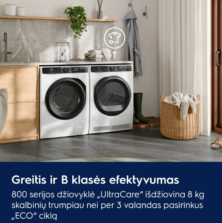 Džiovyklė DRYER EW8D585UCE ELECTROLUX