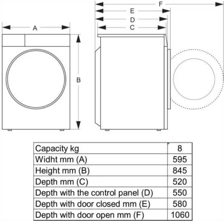 Džiovyklė Hisense DH3S802BW3