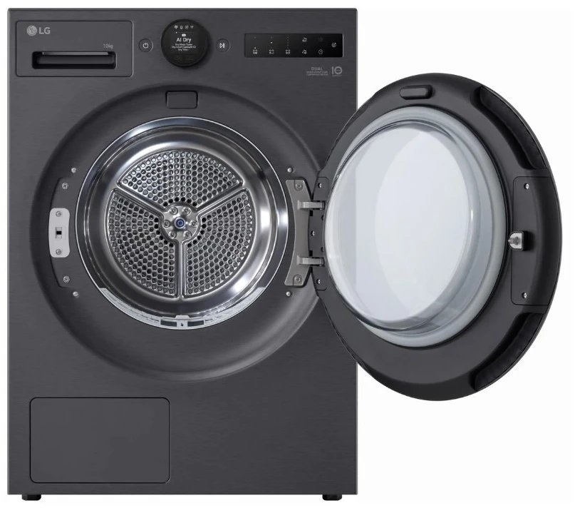 Džiovyklė LG DUAL Inverter Heat Pump, 7 serija, RHX7010TBB, 10 kg