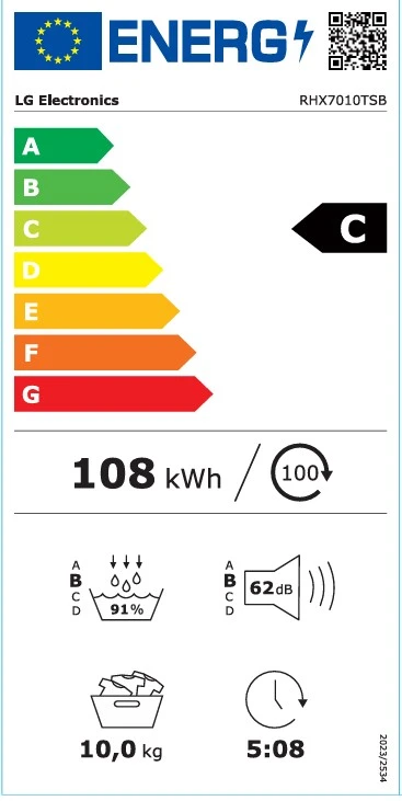 Džiovyklė LG RHX7010TSB