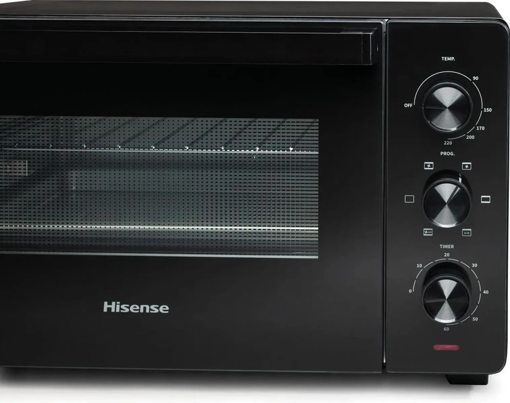 Elektrinė krosnelė Mini orkaitė Hisense HOM30M, 30 L, 1600 W, juoda