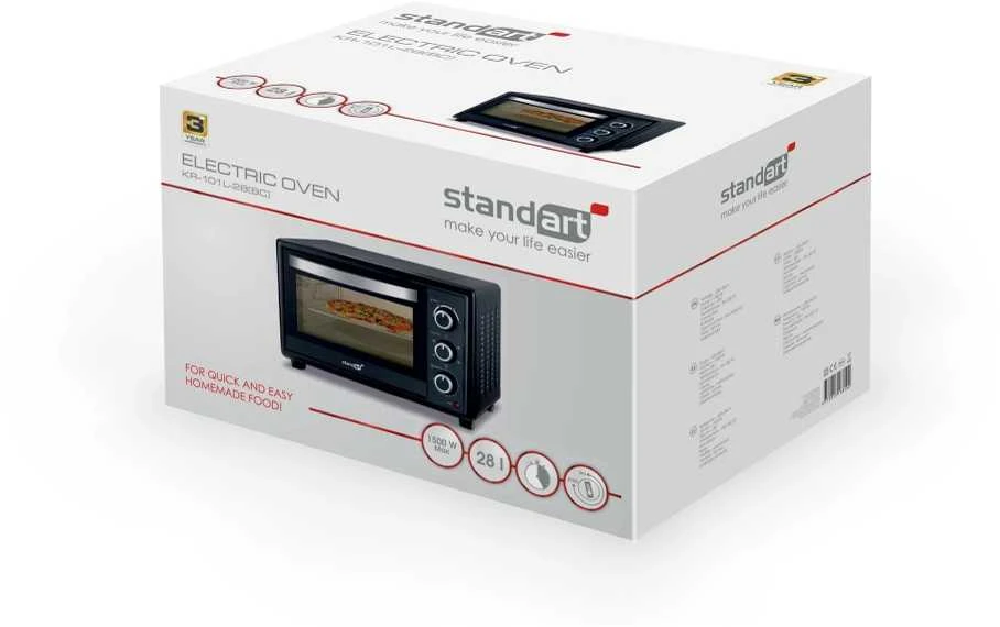 Elektrinė krosnelė Mini orkaitė Standart KR-101L-28(BC)