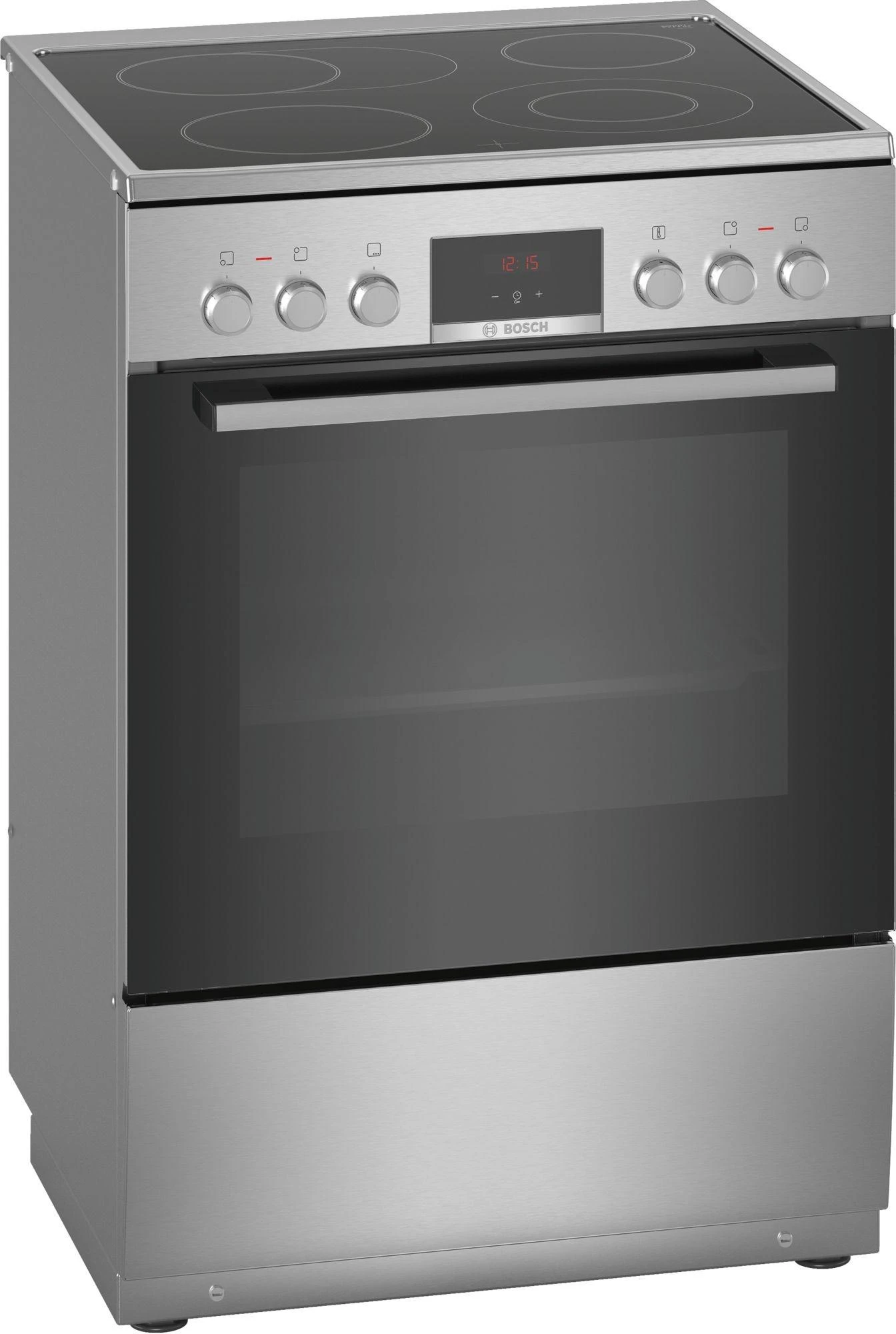 Bosch HKR39A250U Serija 4, Laisvai statoma elektrinė viryklė, Nerūdijančio plieno