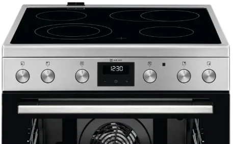 60 cm pločio ner.plieno spalvos keraminė viryklė Electrolux LKR64022AX