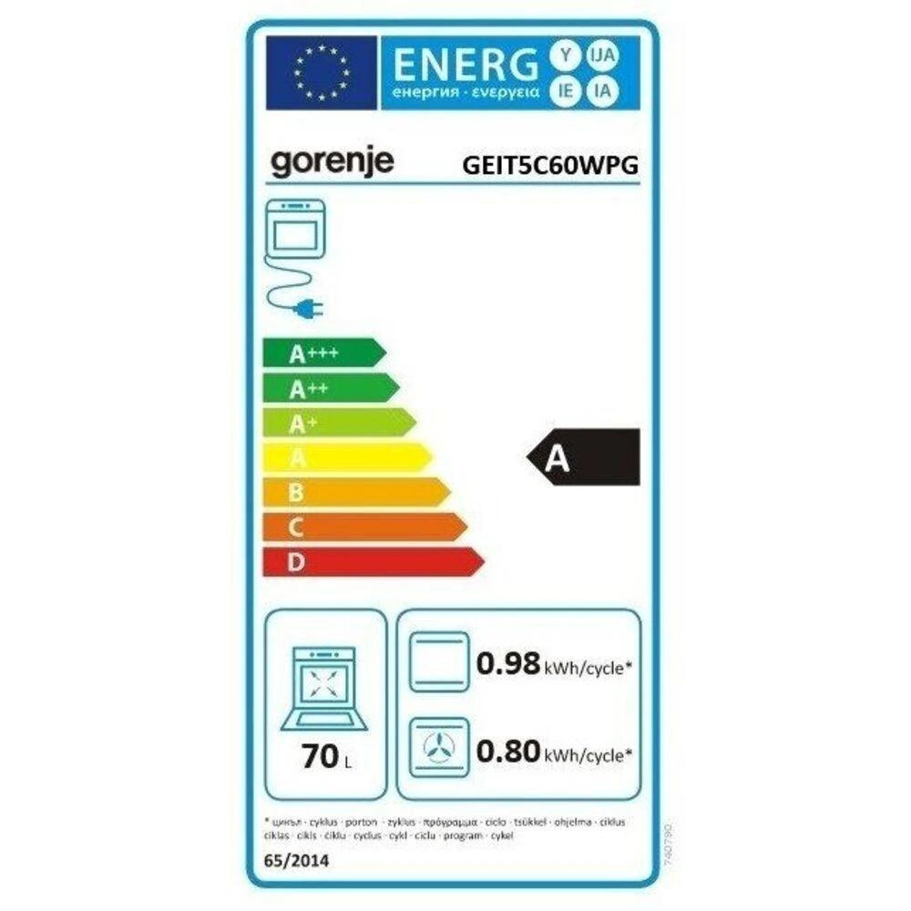 Gorenje Viryklė BURNING GEIT5C60WPG