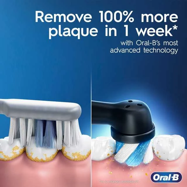 Oral-B | Elektrinis dantų šepetėlis | iO3 Series | Įkraunamas | Suaugusiems | Šepetėlių skaičius galvutės įeina 1 | Number of teeth brushing modes 3 | Ice Mėlyna