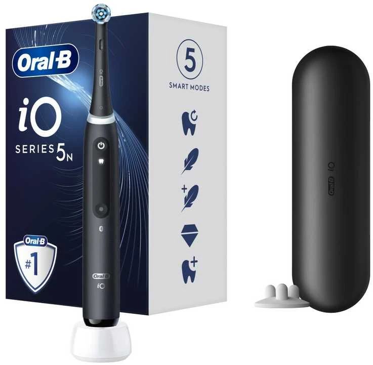 Braun iOG5.1B6.2DK Oral-B iO5 Elektrinis Dantų Šepetėlis Matt Juodas