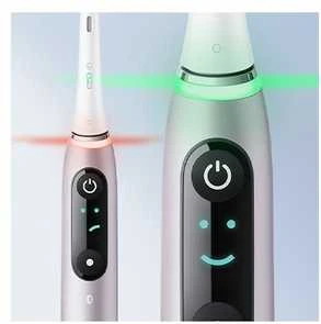 Braun iOM6d.2I6.1 Oral-B iO6 Duo Pack Elektrinis Dantų Šepetėlis Baltas + Rožinė Sand Extra Handle