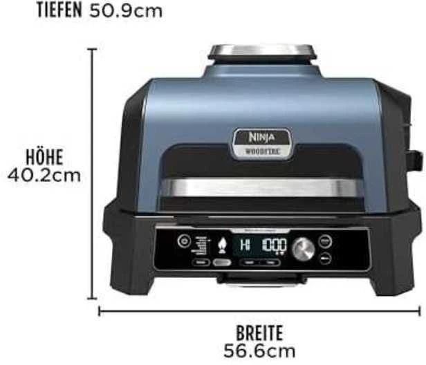 Elektrinis grilis Ninja OG901EU Woodfire Pro Connect XL