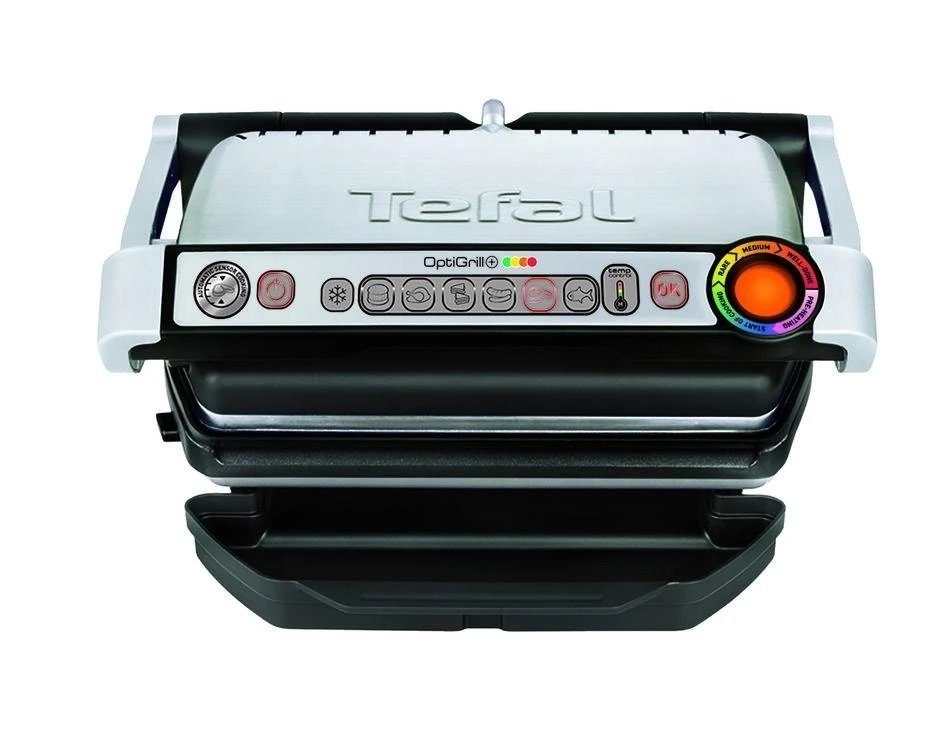 Elektrinė kepsninė Tefal OptiGrill+ + Vaflių plokščių rinkinys GC716D12